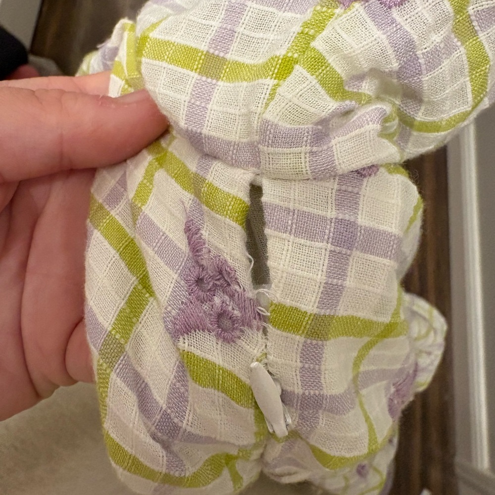 Zara Yellow and Purple Checkered Mini Dress - Picture 5 of 7